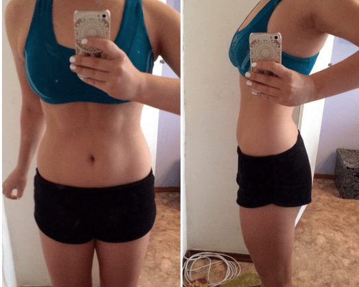 Photos before and after this diet