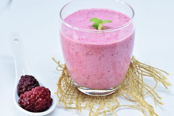 Raspberry smoothie for weight loss